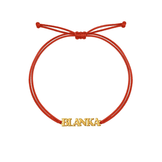 Bransoletka z imieniem Blanka – personalizowana biżuteria